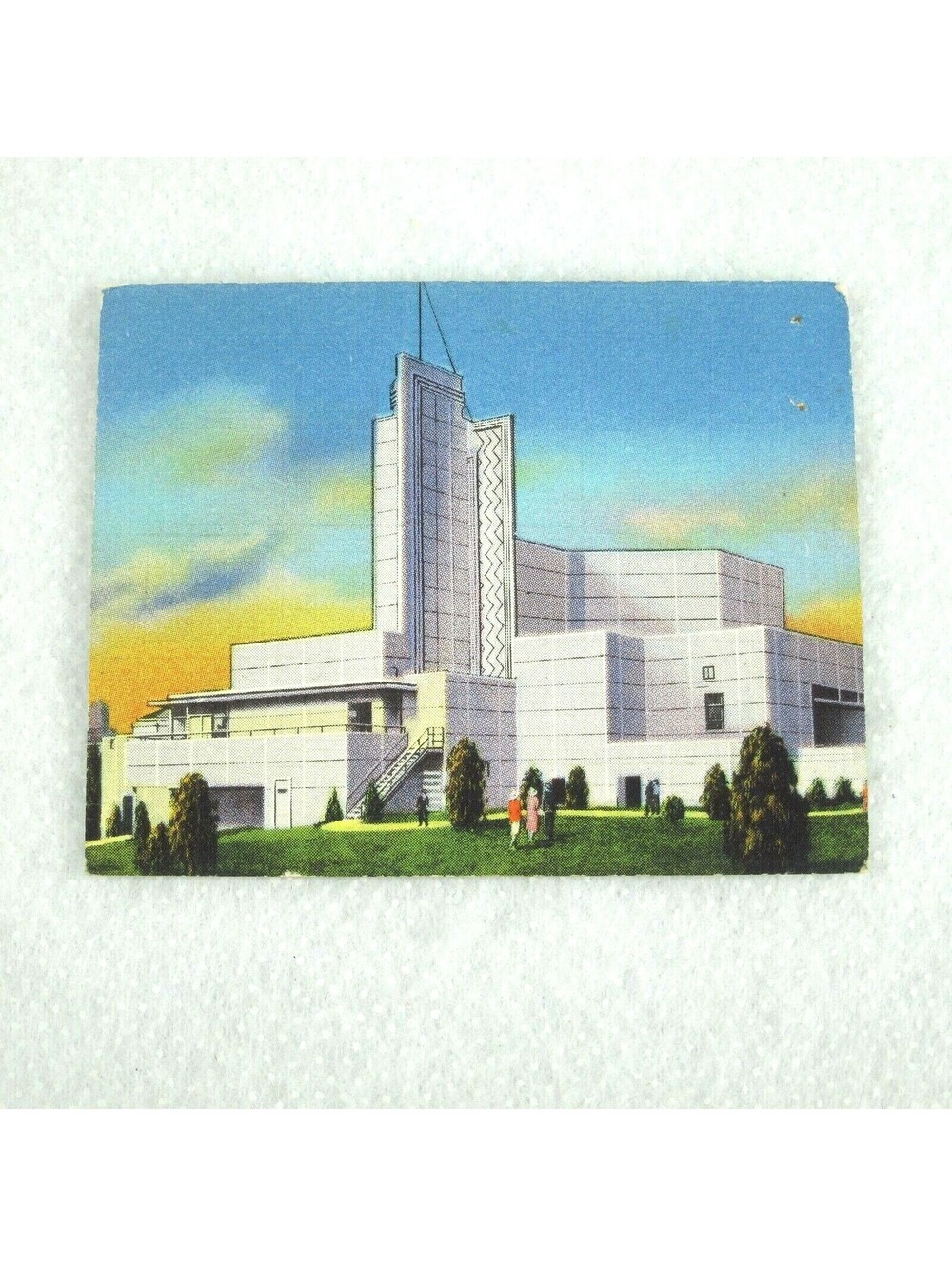 Vintage 1933 Chicago World's Fair Trading Card Dairy Building Blatz Gum Co RARE